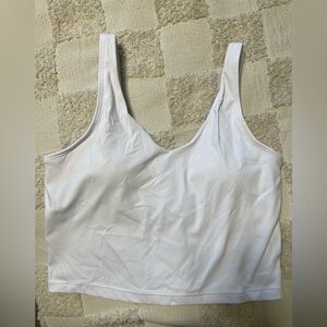 White Tank Crop Top